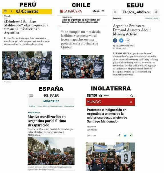 denuncias internacionales en Argentina