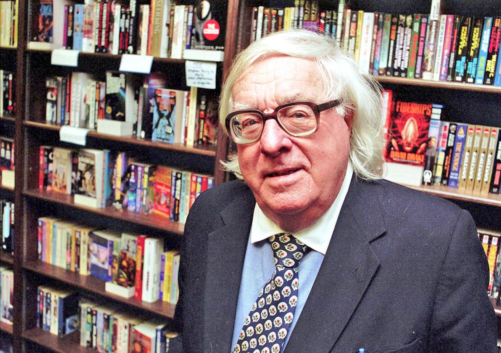 FILE - This Jan. 29, 1997 file photo shows author Ray Bradbury at a signing for his book "Quicker Than The Eye" in Cupertino, Calif. Bradbury, who wrote everything from science-fiction and mystery to humor, died Tuesday, June 5, 2012 in Southern California. He was 91. (AP Photo/Steve Castillo, file)