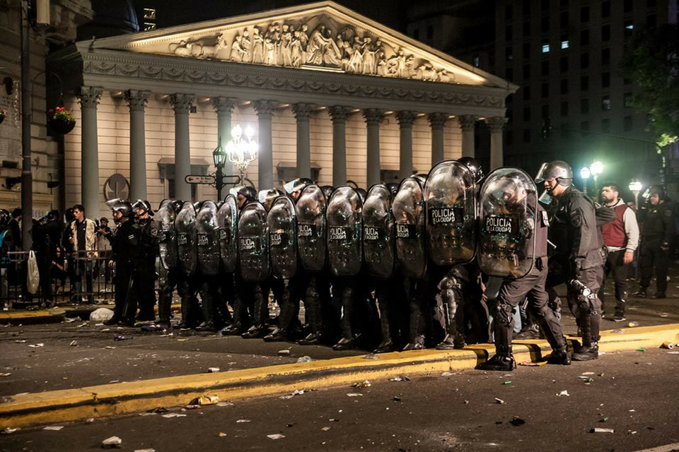 represión en la protesta social